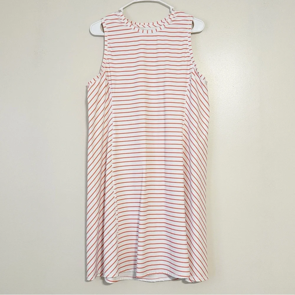 Southern Tide Lyllee Perfromance Golf Outdoor Striped Sleeveless Dress